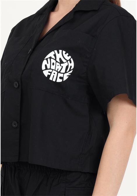 Camicia casual nera da donna con stampa logo THE NORTH FACE | NF0A87A4JK31JK31